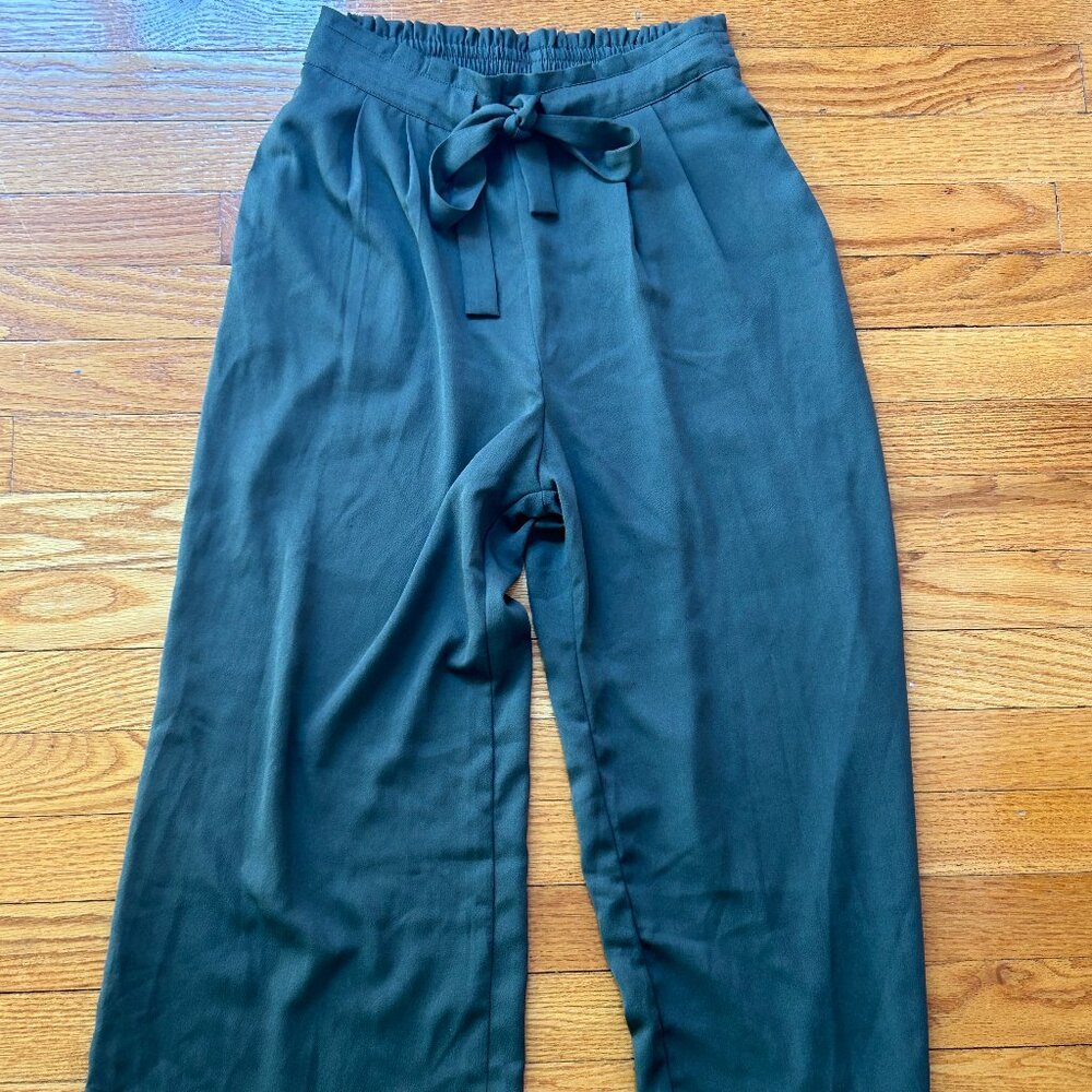 Army Green High Rise Dress Pants; Size Small